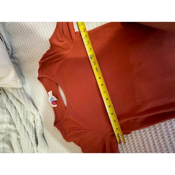 Free People Beach Burnt Orange Long Sleeve Backless Body-Con Maxi Dress Small - Picture 7 of 11